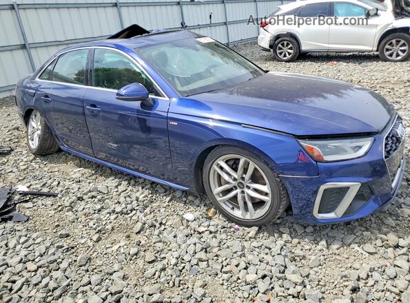 WAUDAAF41NN004743 2022 AUDI A4 Blue Առջևի աջ
