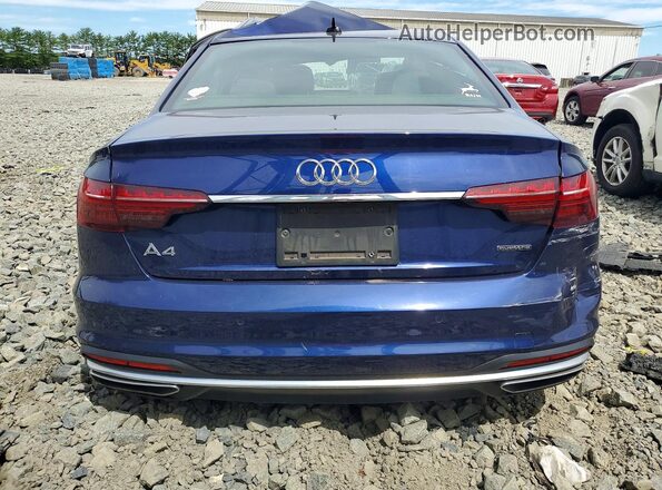 WAUDAAF41NN004743 2022 AUDI A4 Blue Հետևի տեսք