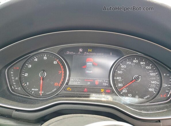 WAUDAAF41NN004743 2022 AUDI A4 Blue Սարքավորումների վահանակի տեսք
