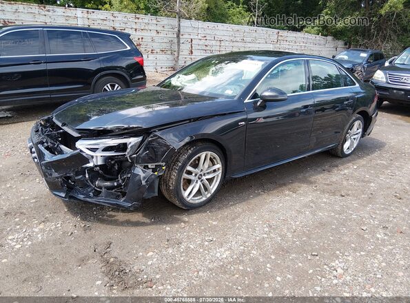 WAUDAAF42MA061376 2021 AUDI A4 Black Передня ліва чверть