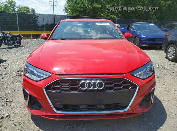 WAUDAAF44NN007068 2022 AUDI A4 Red Vista frontal