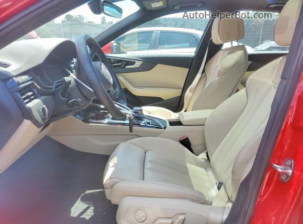 WAUDAAF44NN007068 2022 AUDI A4 Red Vista interior delantera