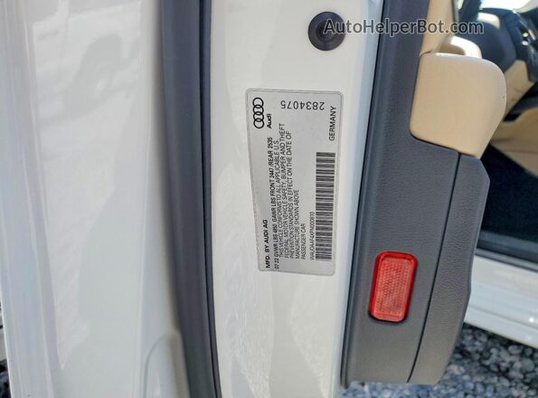 WAUDAAF4XPN000810 2023 AUDI A4 White VIN կոդի պիտակի տեսք