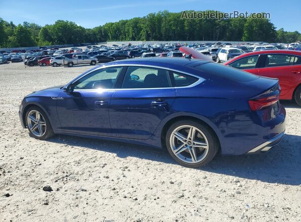 WAUDACF54MA058273 2021 AUDI A5 Blue Задня ліва чверть