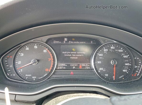 WAUDACF56PA010777 2023 AUDI A5 Gray Vista del cuadro de instrumentos