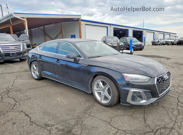 WAUDACF57MA003686 2021 AUDI A5 Black Передня права чверть