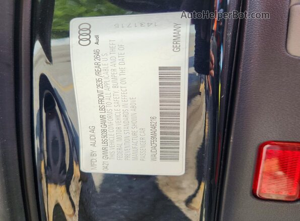 WAUDACF59MA046216 2021 AUDI A5 Black Widok komory silnika