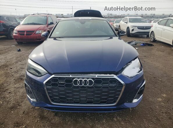 WAUDACF59NA008325 2022 AUDI A5 Blue Front view