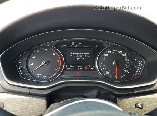 WAUDACF5XNA032908 2022 AUDI A5 Белый Вид щитка приборов