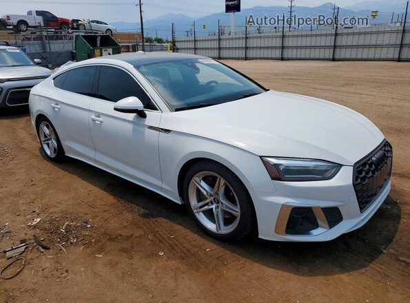 WAUDACF5XNA032908 2022 AUDI A5 Белый Передняя правая четверть