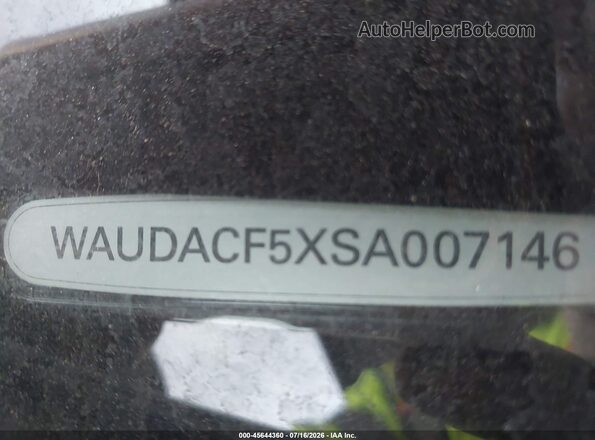 WAUDACF5XSA007146 2025 AUDI OTHER Белый Вид подкапотного пространства