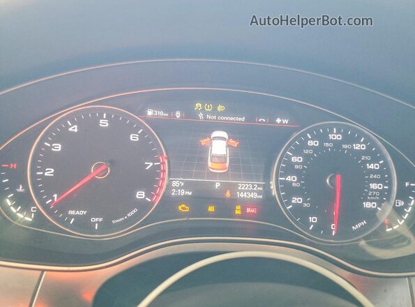 WAUDFAFC0GN102576 2016 AUDI A6 White ხელსაწყოთა პანელის ხედი