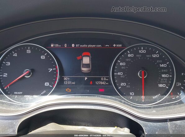 WAUDFAFC5GN145925 2016 AUDI A6 White Вид задніх сидінь