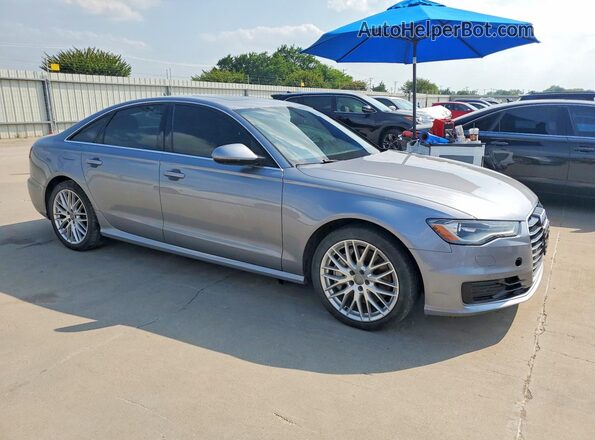 WAUDFAFC8GN124406 2016 AUDI A6 Silver Передня права чверть