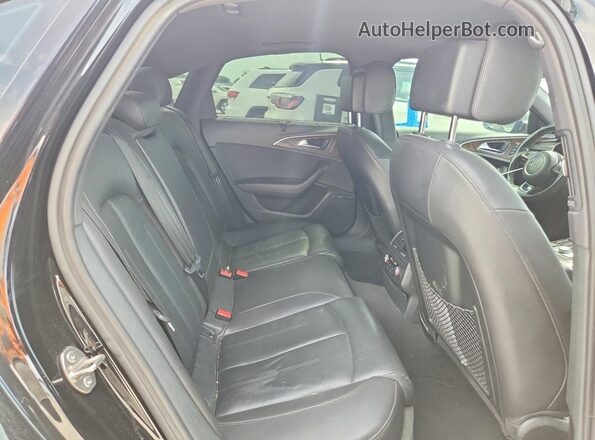 WAUDFAFCXGN102357 2016 AUDI A6 Black უკანა სავარძლების ხედი