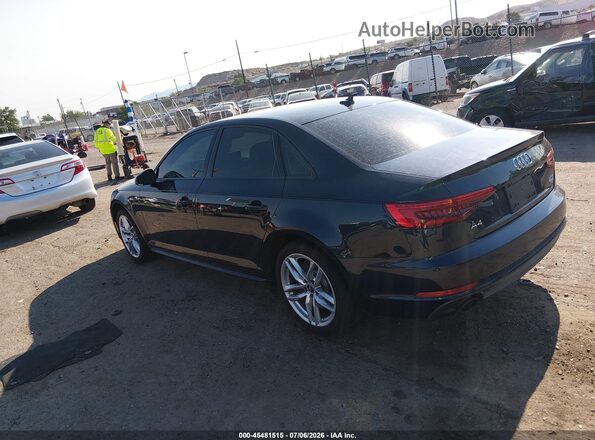 WAUDNAF40HN042683 2017 AUDI A4 Black Հետևի ձախ