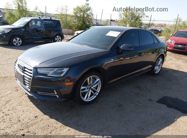 WAUDNAF40HN042683 2017 AUDI A4 Black Առջևի ձախ երեք քառորդ տեսարան