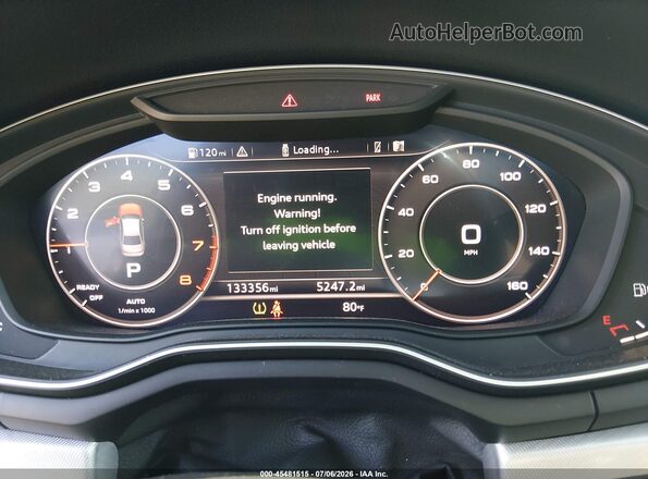 WAUDNAF40HN042683 2017 AUDI A4 Black Հետևի նստատեղերի տեսք