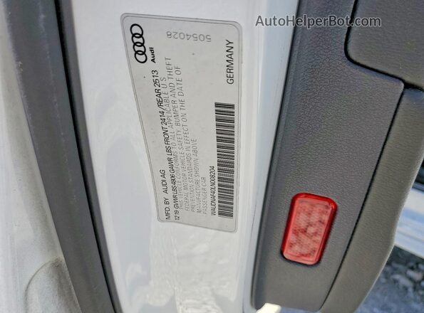 WAUDNAF40LN008204 2020 AUDI A4 White Вид підкапотного простору