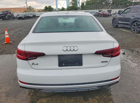 WAUDNAF41KN013233 2019 AUDI A4 White უკანა ხედი