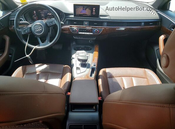 WAUDNAF42HN058769 2017 AUDI A4 Blue Առջևի վահանակի տեսք
