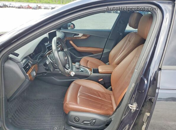 WAUDNAF42JA215035 2018 AUDI A4 Gray Вид салону спереду