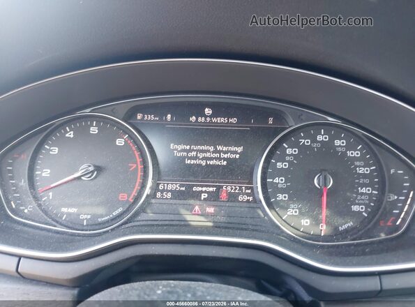 WAUDNAF43JA068899 2018 AUDI A4 Black Vista de los asientos traseros