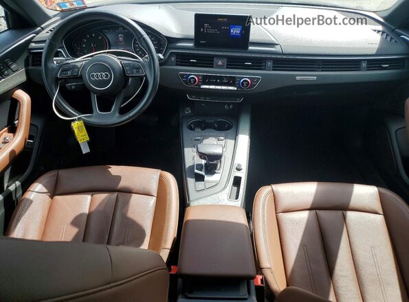 WAUDNAF43JA171014 2018 AUDI A4 Black Առջևի վահանակի տեսք