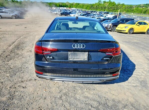 WAUDNAF43KN002783 2019 AUDI A4 Black Widok z tyłu