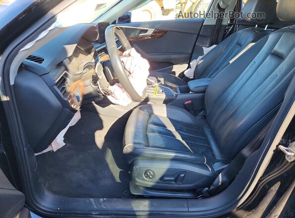 WAUDNAF43KN002783 2019 AUDI A4 Black Widok wnętrza z przodu