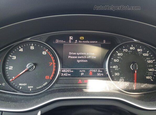 WAUDNAF45LN006772 2020 AUDI A4 Charcoal Instrument cluster view