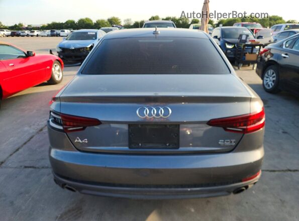 WAUDNAF46JA022922 2018 AUDI A4 Серый Вид сзади