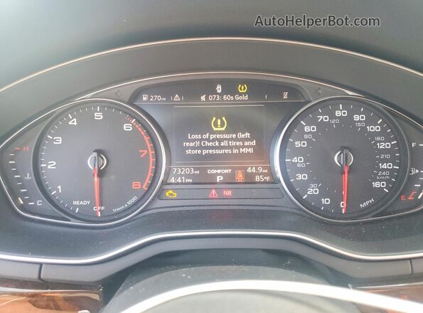 WAUDNAF46KA014353 2019 AUDI A4 Black Widok zestawu wskaźników