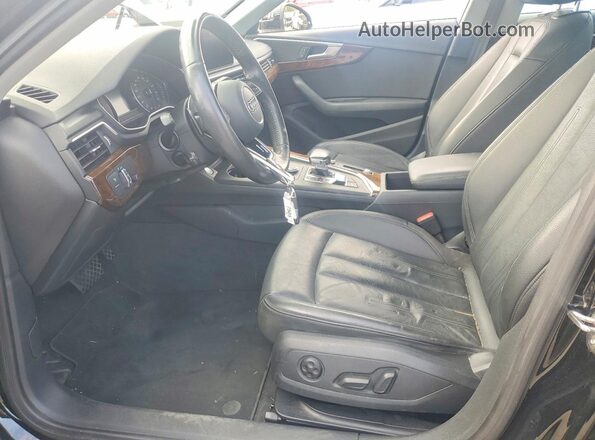 WAUDNAF46KA014353 2019 AUDI A4 Black Widok wnętrza z przodu