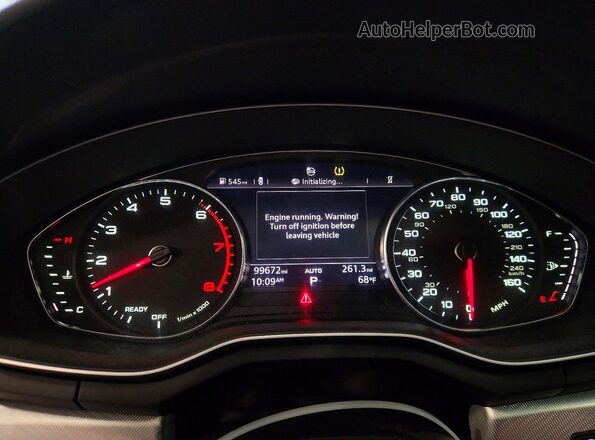 WAUDNAF48JA022680 2018 AUDI A4 Black Սարքավորումների վահանակի տեսք