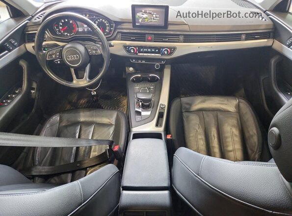WAUDNAF48JA022680 2018 AUDI A4 Black Առջևի վահանակի տեսք