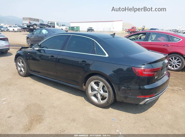 WAUDNAF48KA035351 2019 AUDI A4 Black Հետևի ձախ