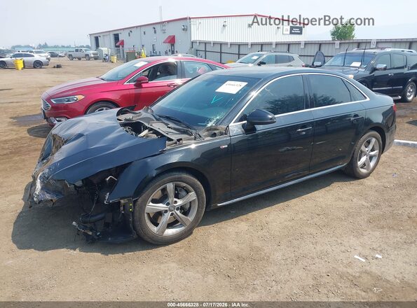 WAUDNAF48KA035351 2019 AUDI A4 Black Առջևի ձախ երեք քառորդ տեսարան