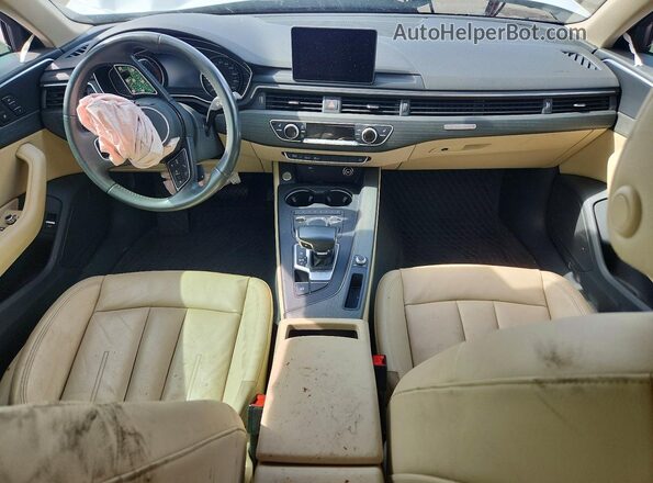 WAUDNAF48KA036967 2019 AUDI A4 White Vista del salpicadero