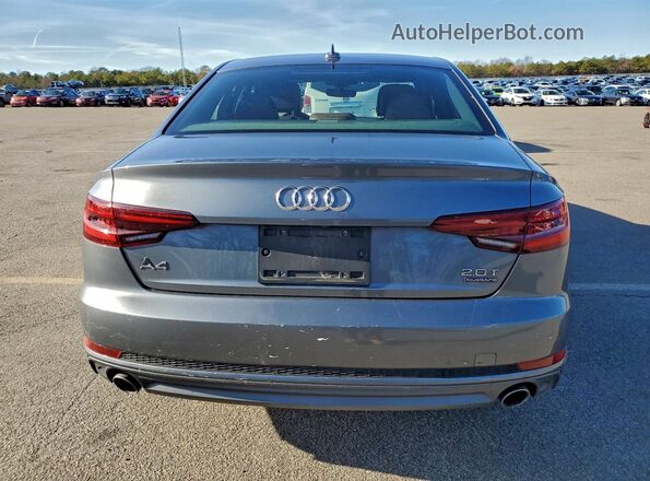 WAUDNAF49JA124893 2018 AUDI A4 Gray Հետևի տեսք