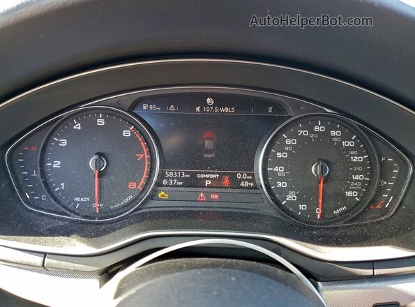 WAUDNAF49JA124893 2018 AUDI A4 Gray Սարքավորումների վահանակի տեսք