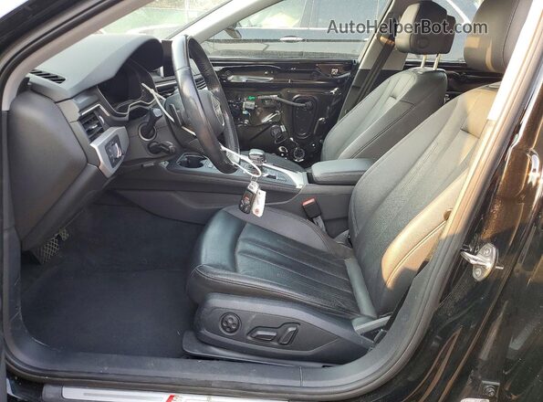 WAUDNAF4XHN040889 2017 AUDI A4 Black წინა სალონის ხედი