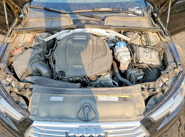 WAUDNAF4XHN040889 2017 AUDI A4 Black უკანა სალონის ხედი