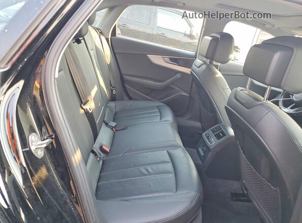 WAUDNAF4XHN040889 2017 AUDI A4 Black უკანა სავარძლების ხედი