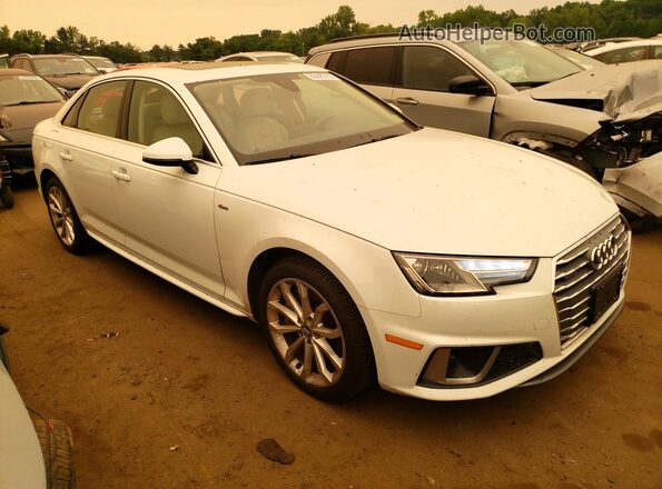 WAUDNAF4XKA113550 2019 AUDI A4 White Առջևի աջ
