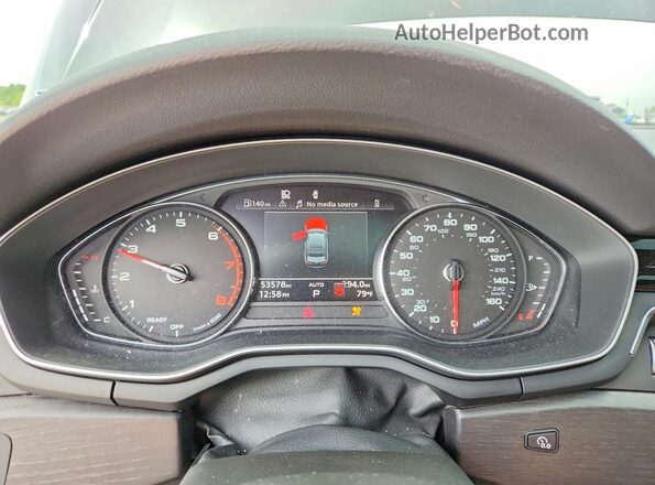 WAUDNAF4XLA072614 2020 AUDI A4 Black Սարքավորումների վահանակի տեսք