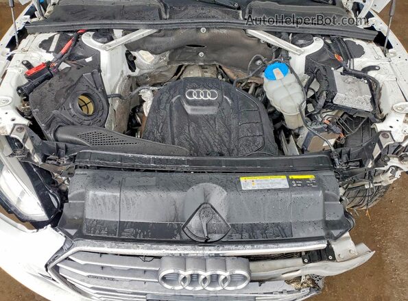 WAUDNCF55JA004142 2018 AUDI A5 White უკანა სალონის ხედი