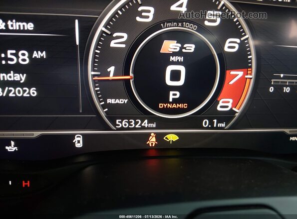 WAUE1GFF3LA012761 2020 AUDI S3 Серый 