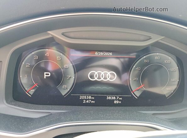 WAUE3BF2XRN005849 2024 AUDI A6 Brown Вид щитка приладів