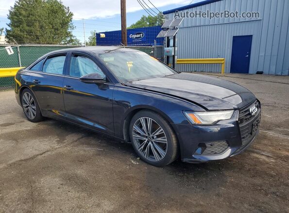 WAUE8AF24MN015393 2021 AUDI A6 Blue Delantero derecho